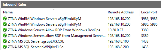 endpoint native firewall